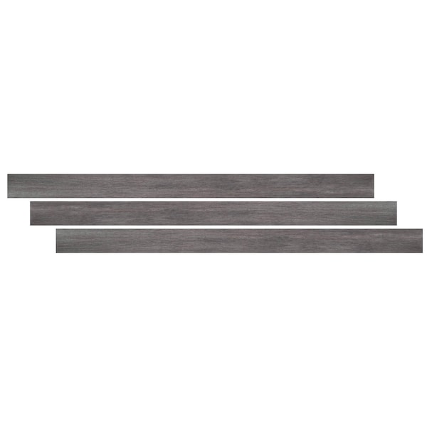 Ackland 0.75 in. T x 94 in. L x 2.75 in. W Greyford Vale Luxury Vinyl Flooring Trim Flush Stair Nose AKVTVGRVA-FSN - main